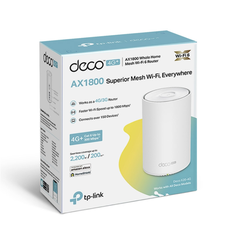 Tp-link deco x20-4g | ax1800 wi-fi 6 | 4g+ lte cat6 | mesh | gigabit | usmerjevalnik-router 3 Tp-link deco x20-4g | ax1800 wi-fi 6 | 4g+ lte cat6 | mesh | gigabit | usmerjevalnik-router