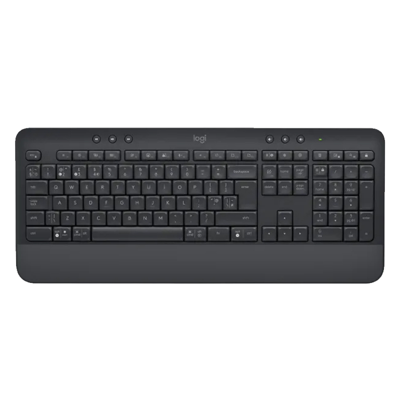 Logitech signature k650 | brezžična | grafitna | slo g. | lahka tipokovnica 1 Logitech signature k650 brezžična grafit slo tisk tipokovnica komponentko