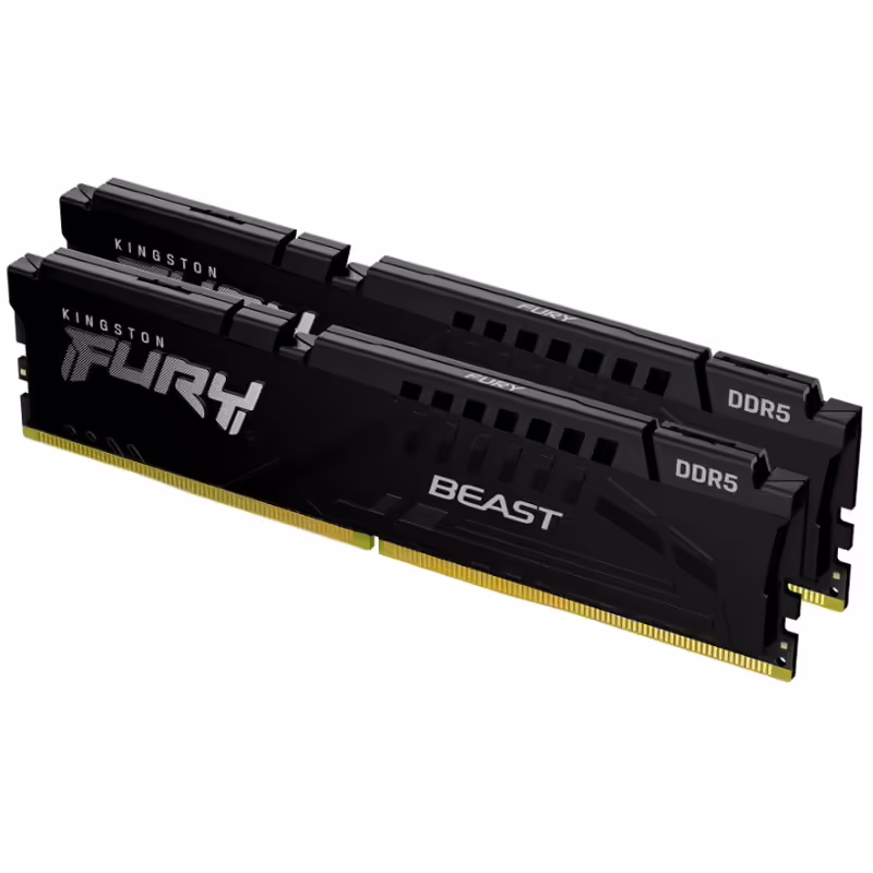 Kingston fury beast | 64gb (2x 32gb) | 5200mt/s | ddr5 | cl40 | xmp | kf552c40bbk2-64 | ram pomnilnik 1 Kingston fury beast 64gb (2x32gb) 5200mt/s ddr5 cl40 xmp kf552c40bbk2-64 ram pomnilnik komponentko