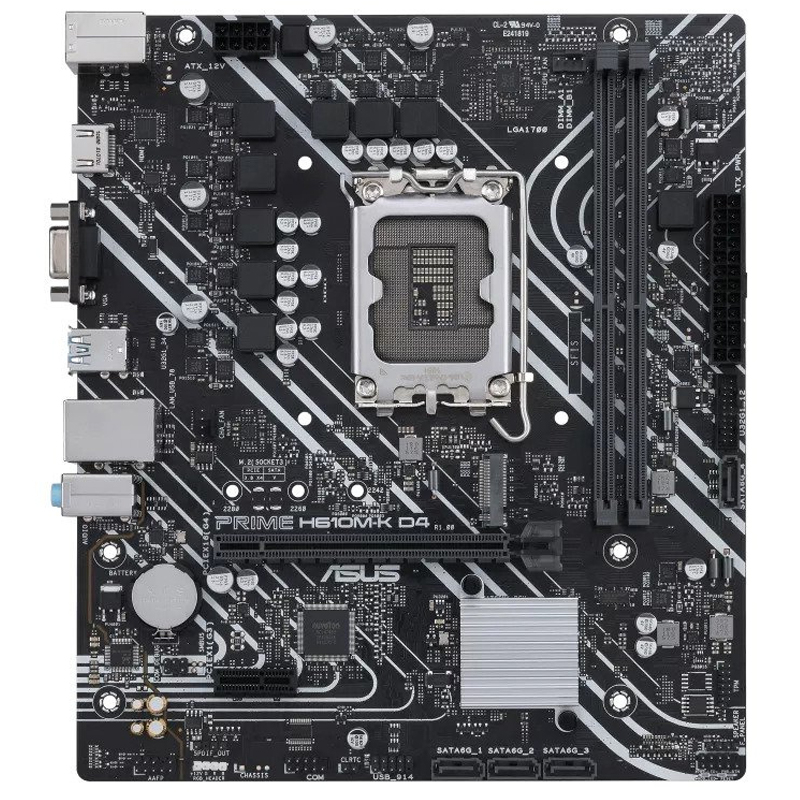Asus prime h610m-k | lga 1700 | ddr4 | matx | matična plošča 1 Asus prime h610m-k lga1700 ddr4 matx osnovna plošča komponentko
