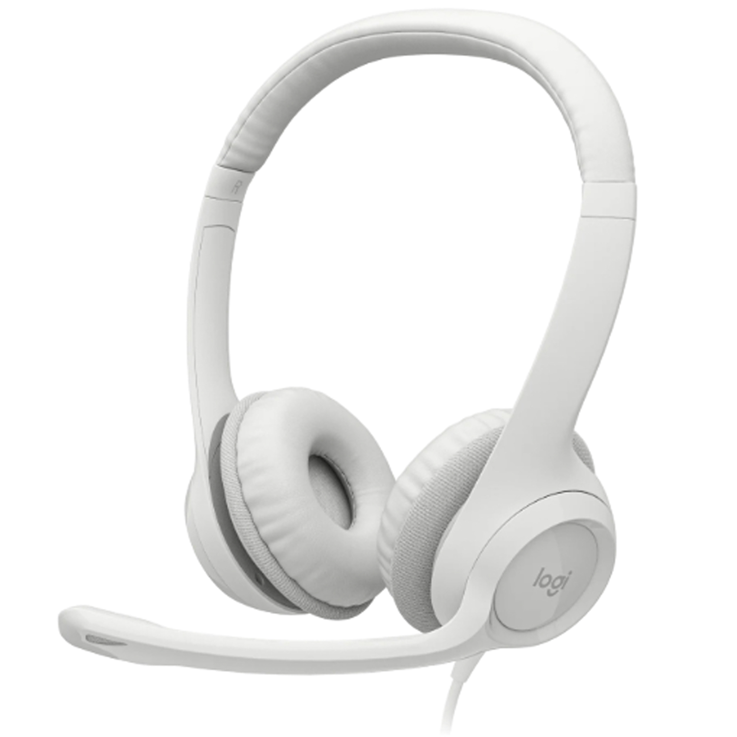 Logitech h390 | usb | bele | mikrofon | stereo slušalke 1 Logitech h390 usb bele stereo slušalke z mikrofonom komponentko