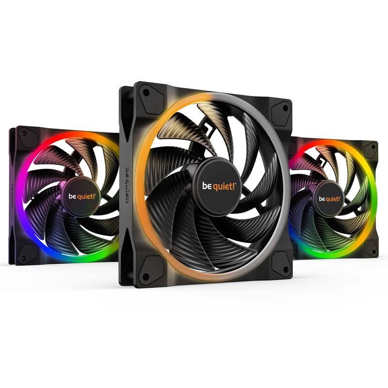 Be quiet! Light wings | bl079 | 140mm 4-pin | argb | 3x ventilatorji 1 Komponentko: be quiet! Light wings (bl079) 140 mm 4-pin argb pwm 3x ventilatorji