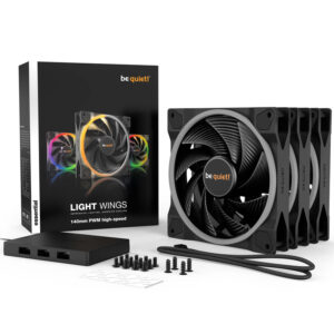 BE QUIET! LIGHT WINGS | BL079 | 140mm 4-pin | ARGB | 3x Ventilatorji