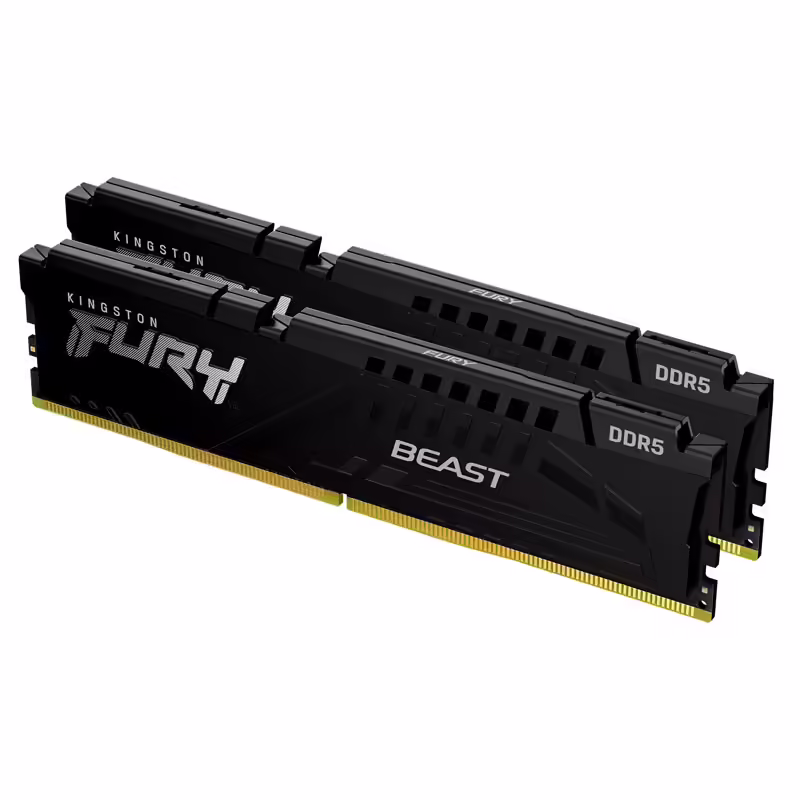 Kingston fury beast black | 64gb (2x32gb) | 6000mt/s | ddr5 | cl38 | expo | kf560c36bbek2-64 | ram pomnilnik 1 Kingston fury beast black 64gb (2x32gb) 6000mt/s ddr5 cl38 expo kf560c36bbek2-64 ram pomnilnik komponentko