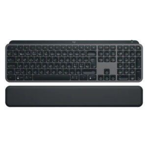 LOGITECH MX Keys S | USB-C | Bluetooth | Brezžična | Osvetljena | Črna | SLO g. | Naslon za Zapestje in Tipkovnica