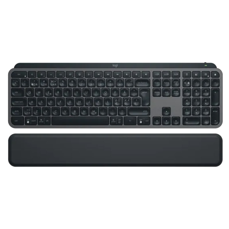 Logitech mx keys s | usb-c | bluetooth | brezžična | osvetljena | črna | slo g. | naslon za zapestje in tipkovnica 1 Logitech mx keys s usb-c/bluetooth brezžična osvetljena črna slovenska naslon za zapestje + tipkovnica komponentko