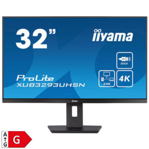 IIYAMA ProLite XUB3293UHSN-B5 | 80cm (31,5") | UHD | IPS | LED | LCD | DP/HDMI | Monitor z zvočniki