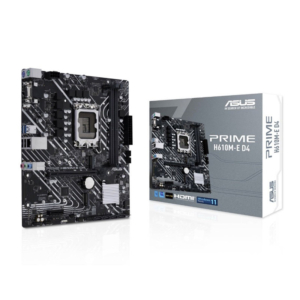 ASUS Prime H610M-E D4-CSM | Intel LGA1700 | H610 Chipset | DDR4 3200 | 2x M.2 | mATX Osnovna Plošča