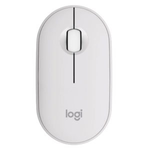 Logitech Pebble 2 M350S | Silent Touch | Bluetooth Za 3 Naprave | Bela Brezžična Miška