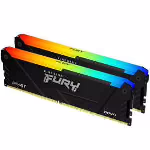 KINGSTON Fury Beast | 64GB KIT (2x32GB) | 3200MHz | DDR4 | KF432C16BB2AK2/64 RGB | RAM Pomnilnik