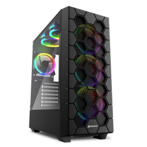 SHARKOON RGB Hex | midi ATX | Okno | Črno | Računalniško Ohišje