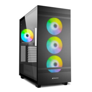 SHARKOON REBEL C50 | RGB | midi ATX | Okno | Črno | Računalniško Ohišje