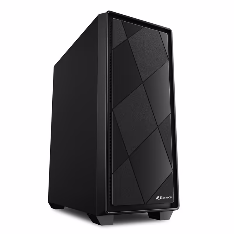 Sharkoon vs8 | mid-atx | črna | računalniško ohišje 1 Sharkoon vs8 midiatx črno ohišje komponentko
