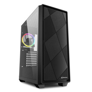 SHARKOON VS8 | RGB | Mid-ATX | Kaljeno Steklo | Črno | Računalniško Ohišje
