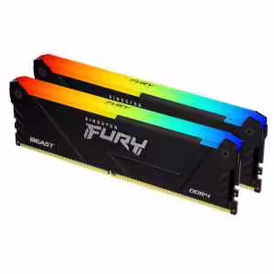 KINGSTON Fury Beast 16GB | 3600MT/s | DDR4 | 16GB (2x8GB) | RGB | KF436C17BB2AK2/16 | Spomin