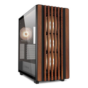 SHARKOON REBEL C70G | Mid-ATX | RGB | Kaljeno Steklo | Črna/Rjava | Gaming Ohišje