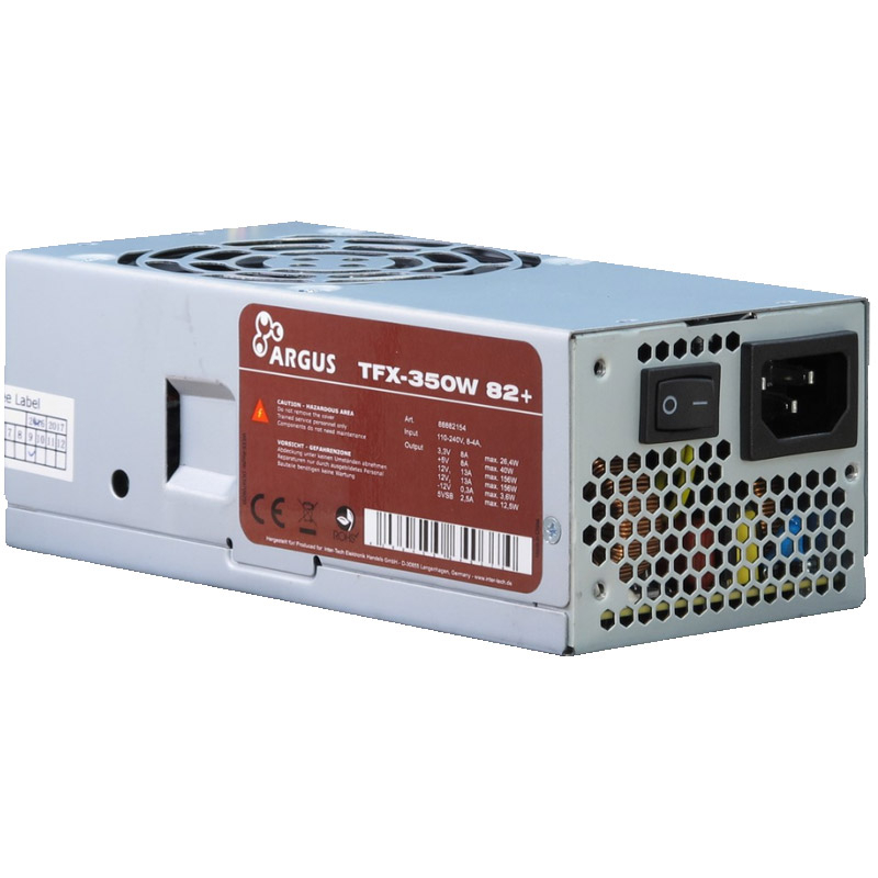 Inter-tech tfx-350w | 350w 80+ | active pfc | 80mm ventilator | tfx napajalnik 1 Inter-tech tfx-350w | 350w | napajalnik