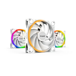 BE QUIET! LIGHT WINGS White High-Speed | BL103 | 3x RGB 140mm 4-pin PWM | Bela | Ventilator