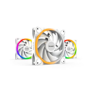 BE QUIET! LIGHT WINGS White High-Speed | BL100 | 3x RGB 120mm 4-pin PWM | Bela | Ventilator