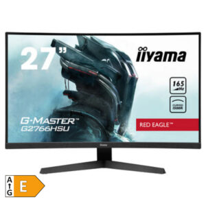 IIYAMA Red Eagle G-master G2766HSU-B1 | 68,5cm (27") | 1920x1080 | VA | 165Hz | HDMI Displayport USB | FreeSync | Zvočniki | Ukrivljen Gaming Monitor