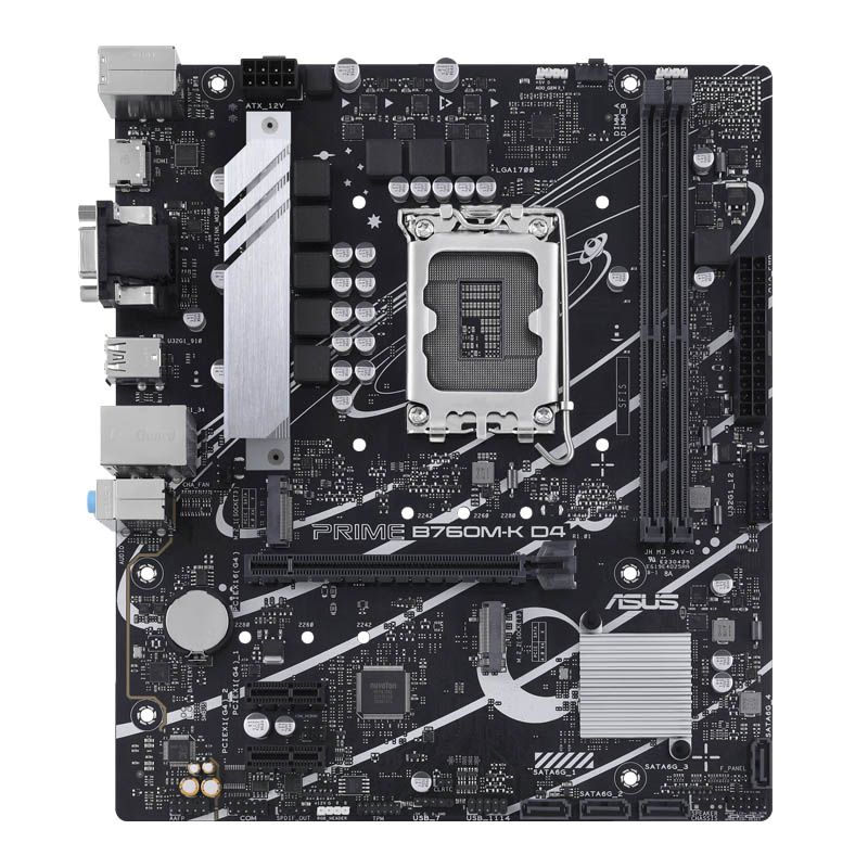 Asus prime b760m-k d4 | lga1700 | ddr4 | microatx | matična plošča 1 Asus prime b760m-k d4 lga1700 ddr4 microatx osnovna plošča komponentko