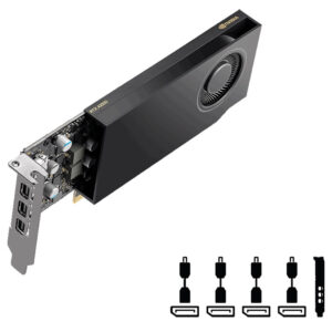 PNY RTX A1000 8GB | DDR6 | 4xMini Displayport | VCNRTXA1000-PB | Profesionalna Grafična Kartica