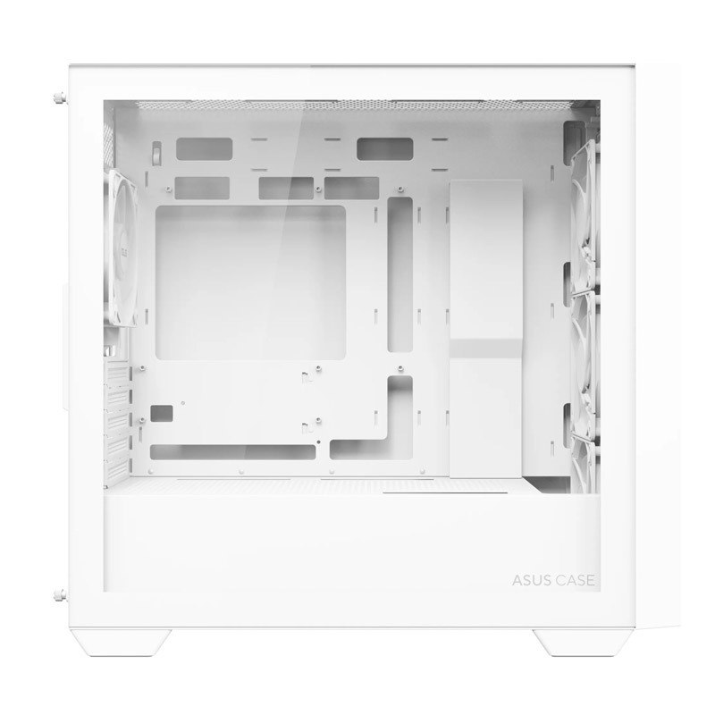Asus a21 plus | micro-atx btf podpora | kaljeno steklo in 4x 120 mm argb ventilatorji | belo računalniško ohišje 3 Asus a21 plus rgb | micro-atx | okno | btf | belo | računalniško ohišje