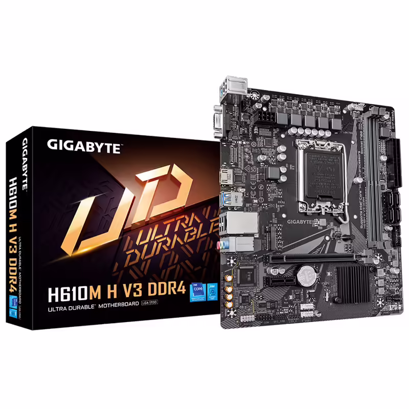 Gigabyte h610m h v3 | ddr4 | lga1700 | microatx | matična plošča 1 Gigabyte h610m h v3 ddr4 lga1700 microatx osnovna plošča
79,00€ komponentko
