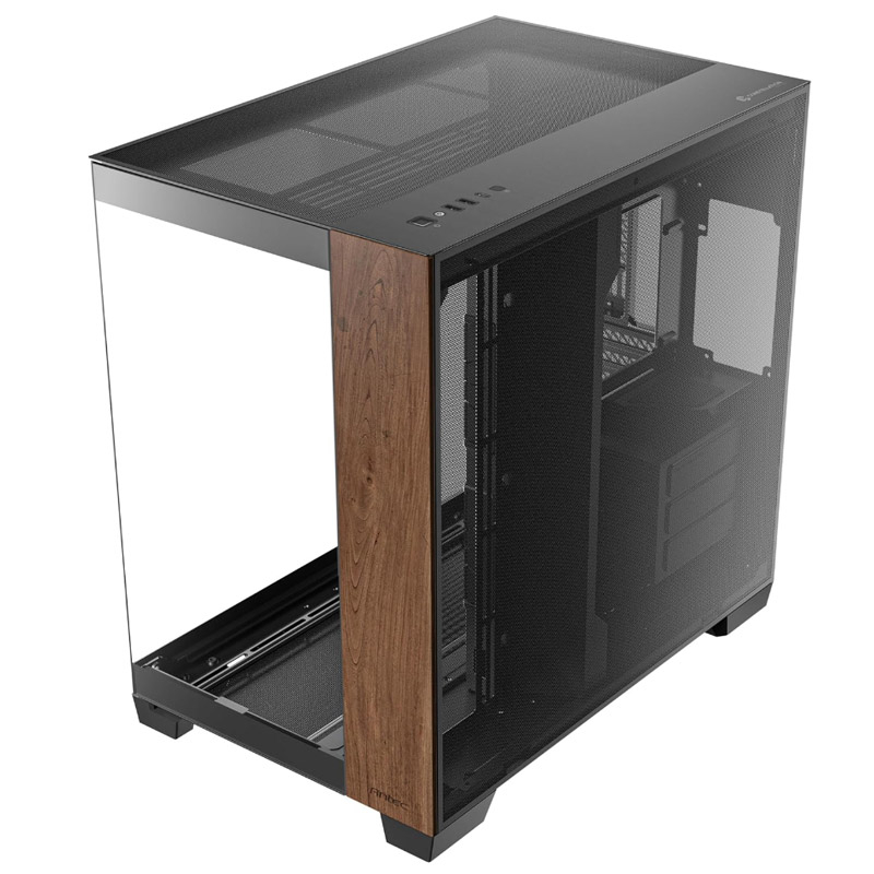 Antec c8 wood | full-tower | kaljeno steklo | črno-rjavo | gaming računalniško ohišje 1 Antec c8 wood full-tower okno črno/rjavo gaming ohišje komponentko
