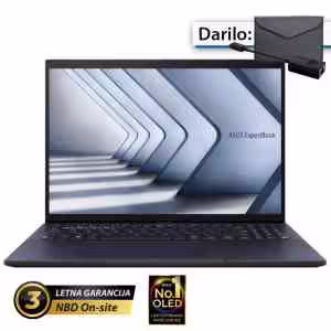 ASUS ExpertBook B9 | 35,56cm (14") | WQXGA | Core 5 120U | 16GB | 1TB | W11P | B9403CVAR-WB53D0X | Prenosni Računalnik + Ovitek in LAN Adapter