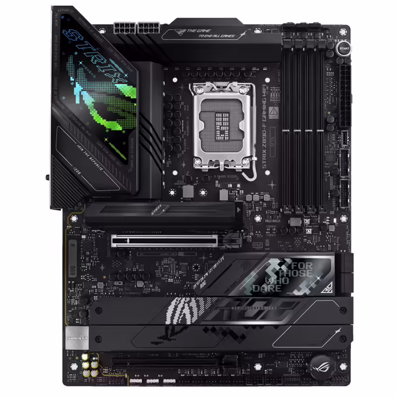 Asus rog strix z890-f gaming wifi | lga1851 | ddr5 | rgb | atx | gaming matična plošča 1 Asus rog strix z890-f gaming wifi lga1851 ddr5 rgb gaming atx osnovna plošča komponentko