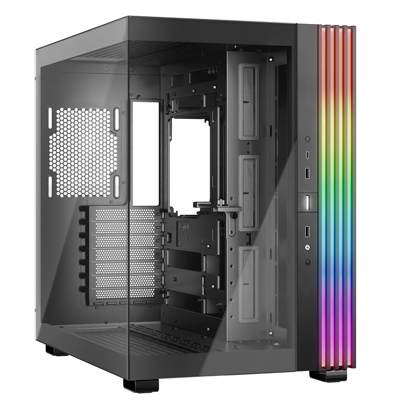 Be quiet! Light base 600 dx | rgb | midi-atx | kaljeno steklo | črno | gaming ohišje 1 Be quiet! Light base 600 dx (bgw65) rgb midi-atx okno črno ohišje komponentko