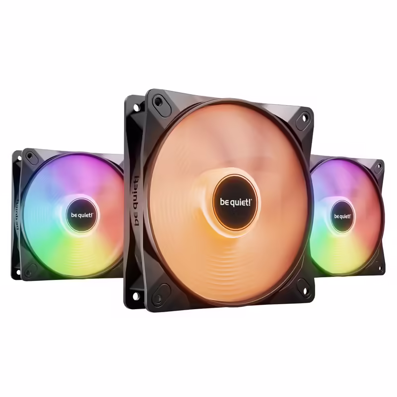 Be quiet! Light wings lx rgb | 120mm | 4-pin pwm 3x ventilator | bl121 | zračno hlajenje 1 Be quiet! Light wings lx (bl121) rgb 120mm 4-pin pwm 3x ventilator komponentko
