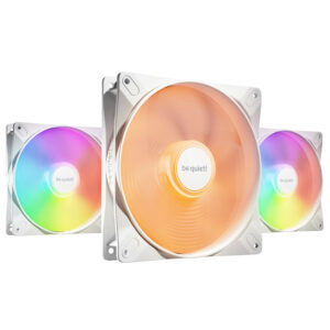 BE QUIET! LIGHT WINGS LX RGB | 140mm | 4-pin PWM 3xVentilator | Bela | BL127 | Zračno Hlajenje