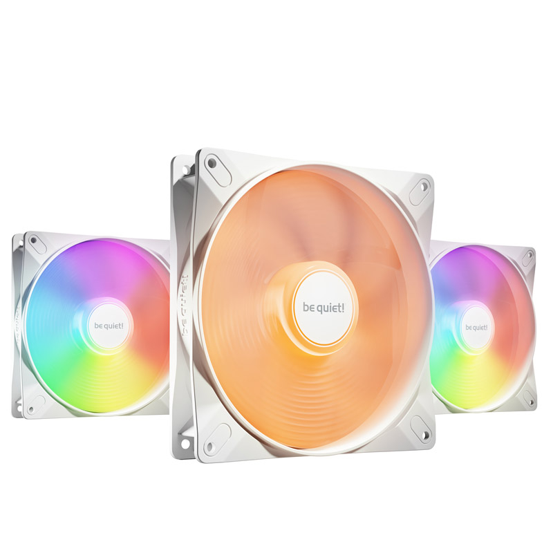 Be quiet! Light wings lx high speed rgb | 140mm | 4-pin pwm 3xventilator | bela | bl131 | zračno hlajenje 1 Be quiet! Light wings lx high speed (bl131) rgb 140mm 4-pin pwm 3x beli ventilator komponentko