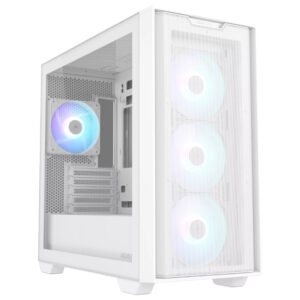 ASUS A21 PLUS RGB | micro-ATX | Kaljeno Steklo | Belo | Računalniško Ohišje