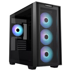 ASUS A21 PLUS RGB | micro-ATX | Kaljeno Steklo | BTF | Črno | Računalniško Ohišje