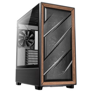 ANTEC Flux | midi-ATX | Kaljeno Steklo | Lesen Črno-Rjav | Računalniško Gaming Ohišje