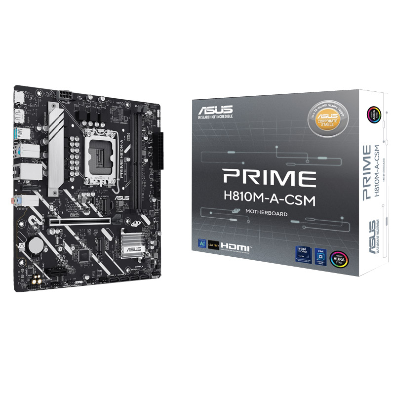 Asus prime h810m-a-csm | ddr5 | matx | lga 1851 | matična plošča 1 Asus prime h810m-a-csm ddr5 matx osnovna plošča komponentko