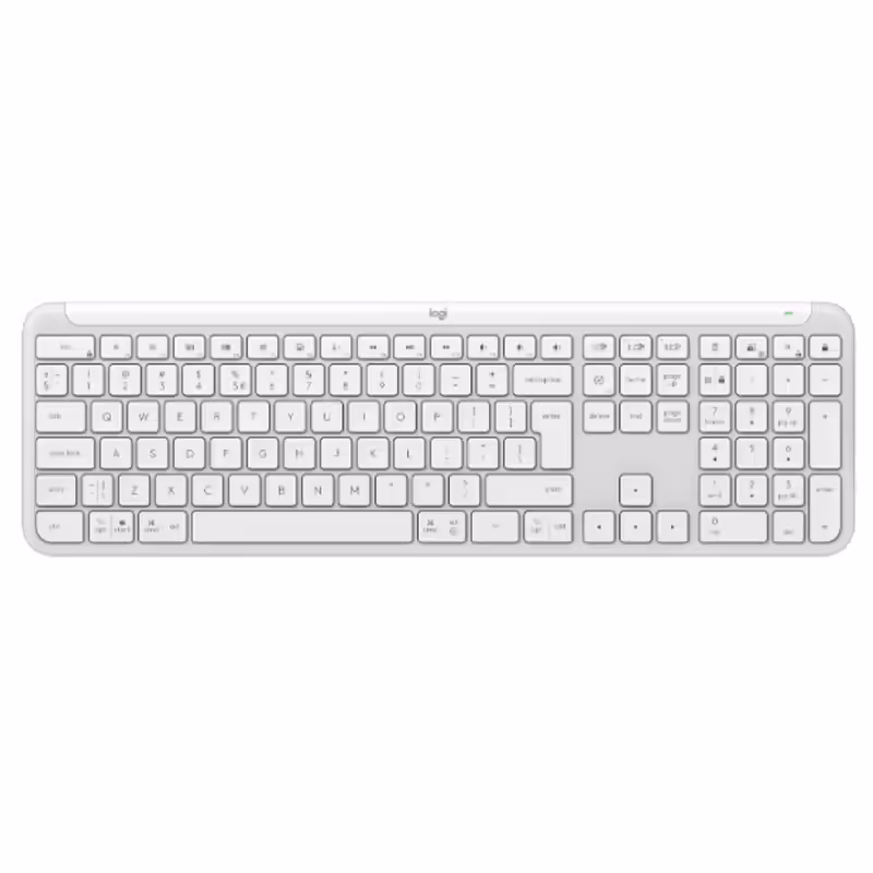 Logitech slim k950 | brezžična | bela | slo g. | tipkovnica 1 Logitech slim k950 brezžična bela slo tisk tipkovnica komponentko