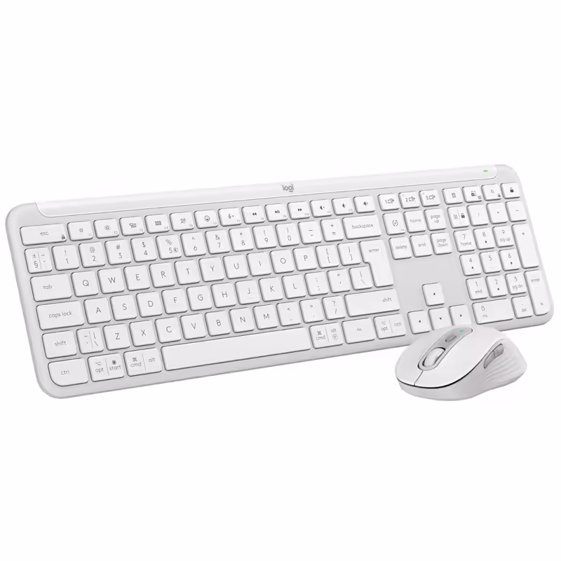Logitech signature slim combo mk950 | bela | slo g. | brezžična tipkovnica + miška 1 Logitech signature slim combo mk950 bela slo tisk brezžična tipkovnica + miška komponentko