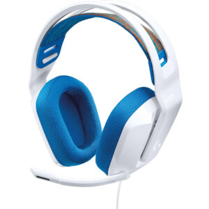 Logitech G335 G Series | 3.5 mm | Mikrofon Flip-To-Mute | Lahek Dizajn 240 g | Bele Gaming Slušalke