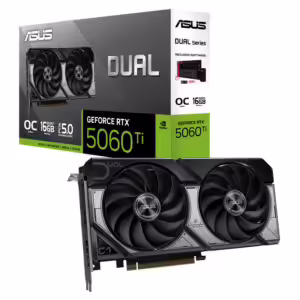 ASUS Dual RTX 5060 Ti OC 16GB | GDDR7 | DUAL-RTX5060TI-O16G | DLSS 4 | PCIe 5.0 | Grafična Kartica