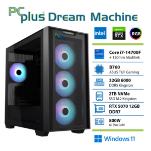 PCPLUS Dream Machine Core i7 14700F | 32GB | 2TB | RTX 5070 12GB | Windows 11 Home | Gaming Namizni Računalnik