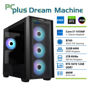 PCPLUS Dream Machine i7 14700F | 32GB | 2TB | RTX 5070 12GB | Brez OS | Gaming Namizni Računalnik