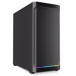 Sharkoon AK4 RGB Strip | Mesh Fronta | USB-C | RGB Osvetlitev | Črno ATX Gaming Ohišje