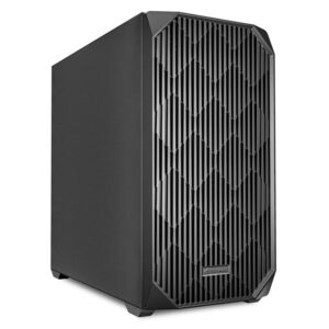 Sharkoon MK3 | mATX | USB-C | Zračen Sprednji Panel | Do 11 Ventilatorjev | Črno Ohišje