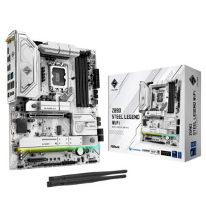 ASROCK Z890 Steel Legend WIFI | LGA 1851 | DDR5 | RGB | ATX | Bela | Gaming Matična Plošča