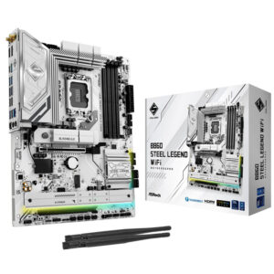 ASROCK B860 Steel Legend WIFI | LGA1851 | DDR5 | RGB | ATX | Bela | Gaming Matična Plošča