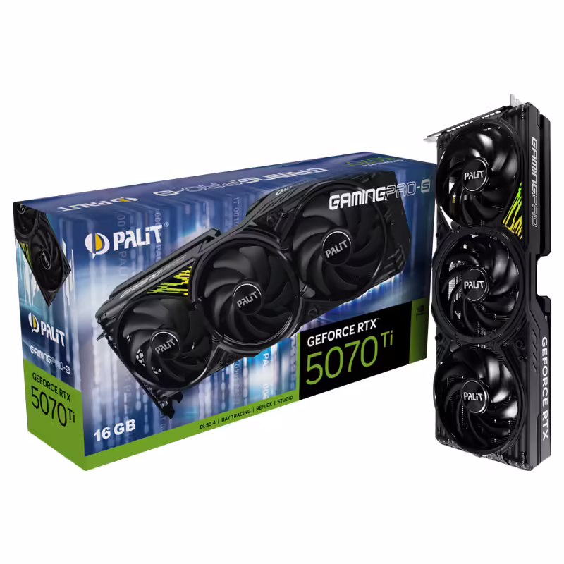 Palit gamingpro-s geforce rtx 5070 ti 16gb | gddr7 | argb | gaming grafična kartica 1 Palit gamingpro-s geforce rtx 5070 ti 16gb gddr7 argb gaming grafična kartica komponentko